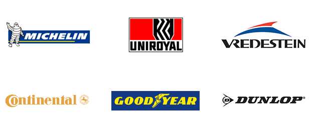 Wij verkopen banden van Michelin, Uniroyal, Vredestein, Continental, GoodYear, Dunlop